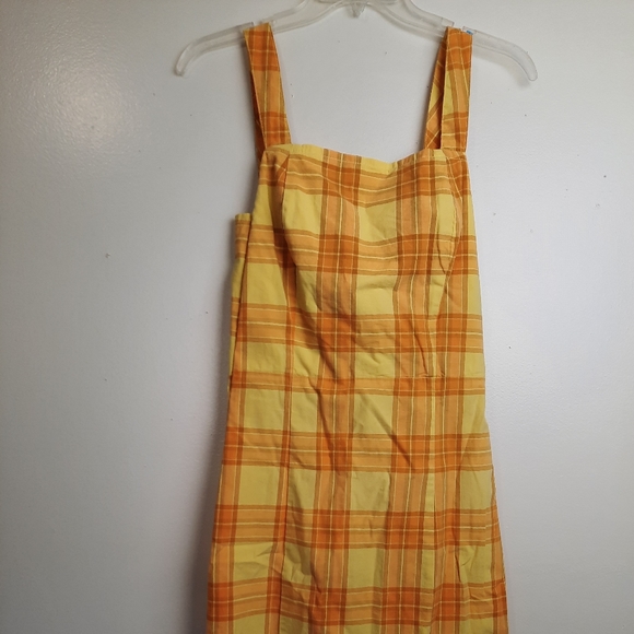 Arizona Jean Co yellow plaid dress - Picture 2 of 10